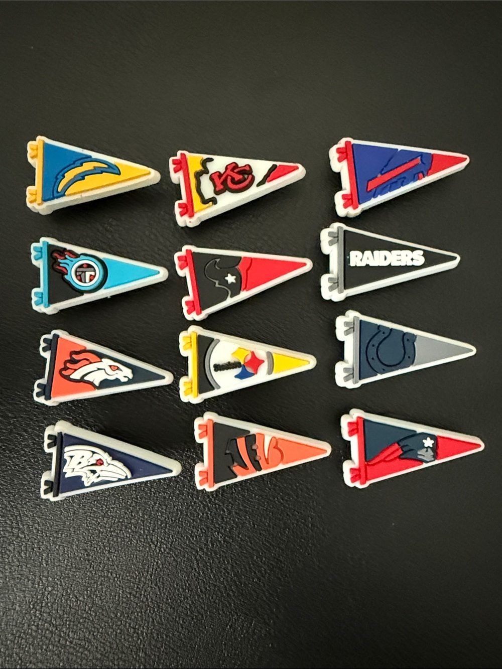 NFL Team Pennant Croc Charms (Lot For All Of Them)
